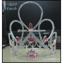 Silver Star Princess tiara atacado Hot Sale Beauty Girls Tiara coroas redondas